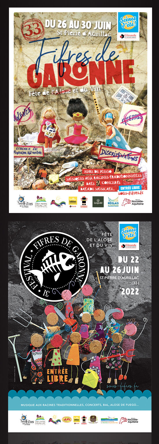 Affiches Festival Fifres de Garonne